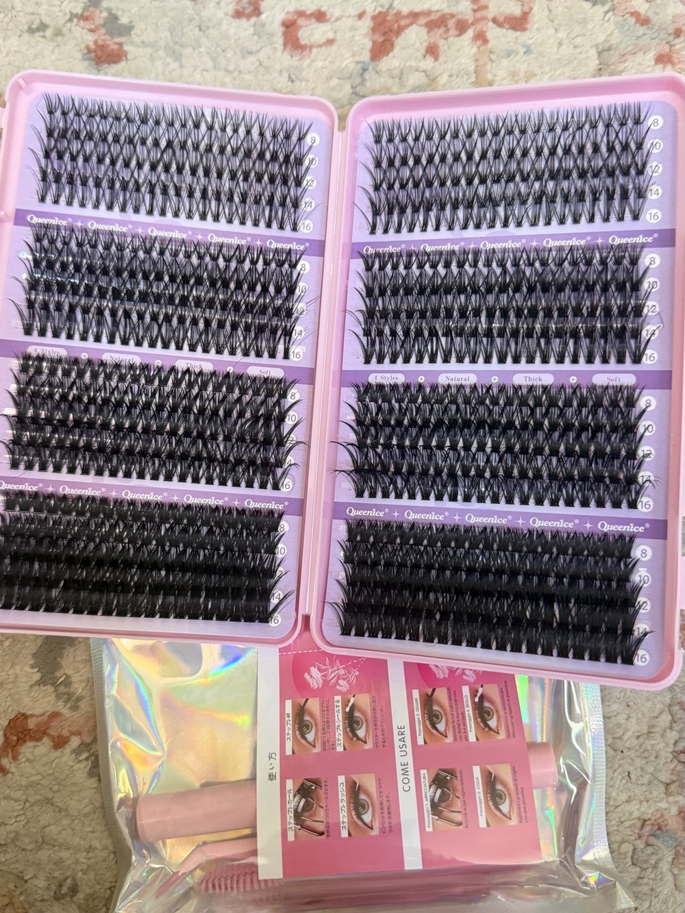 Individual Cluster Eyelash Extensions - Black